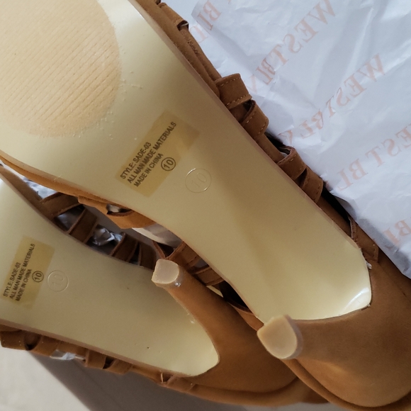 West Blvd New SADE Gladiator High Heels Caged Lace Up Pumps Platform Shoes Sexy! - Picture 16 of 16